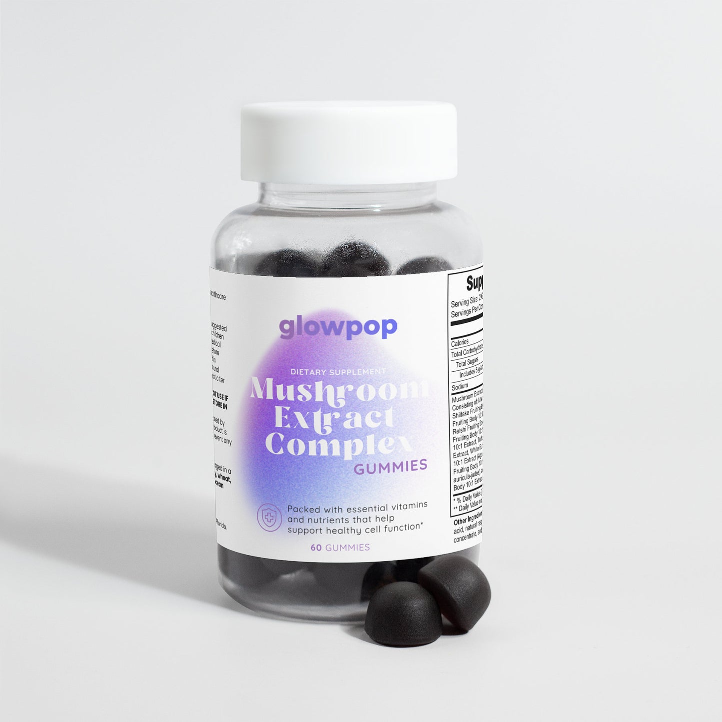 GlowPop Mushroom Extract Gummies
