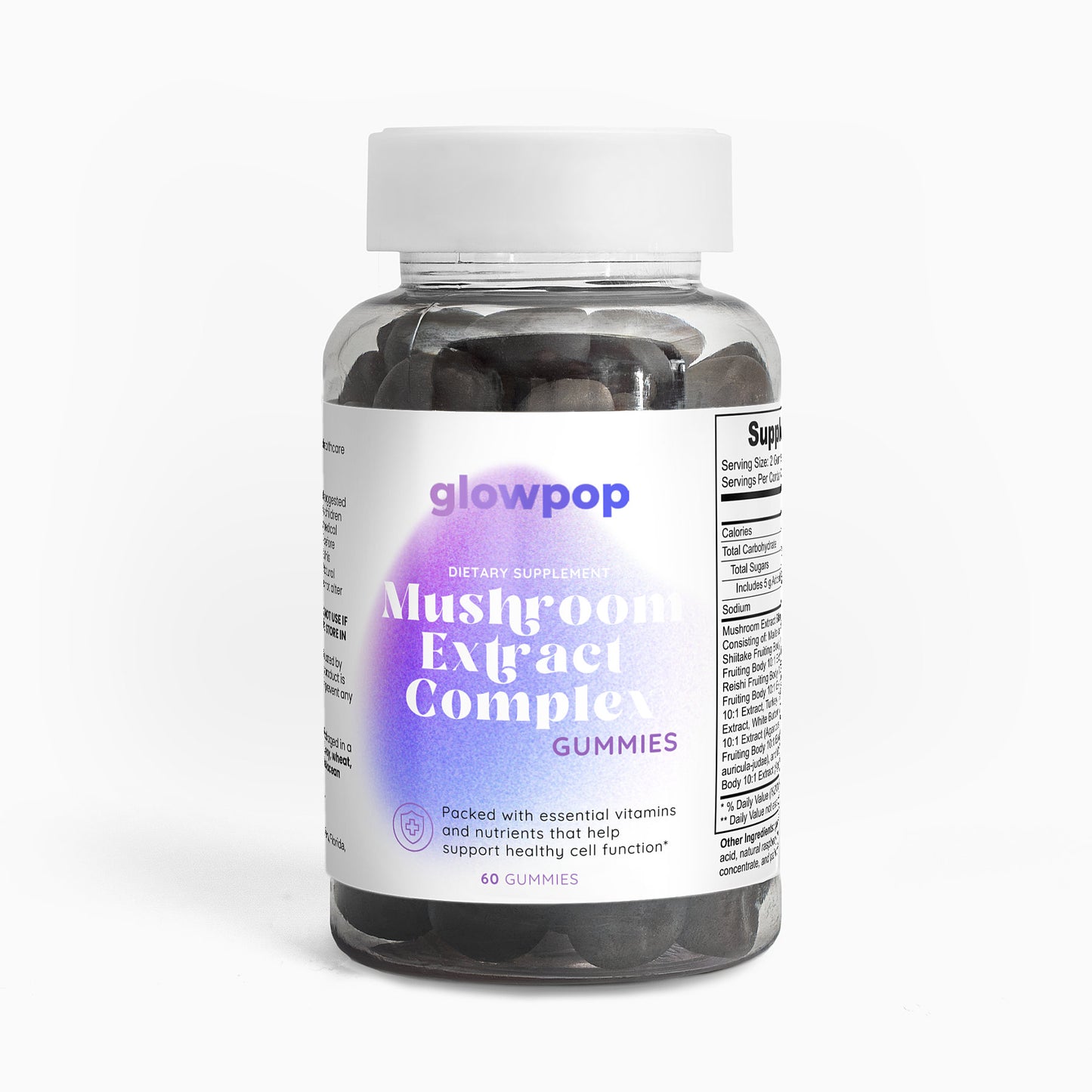 GlowPop Mushroom Extract Gummies